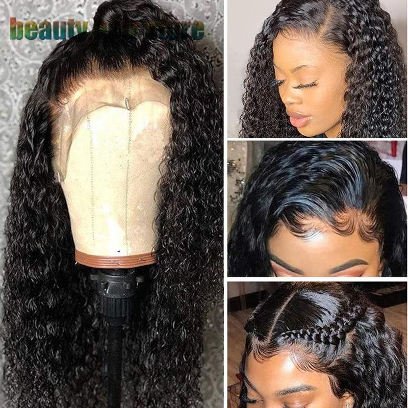 Brazilian Kinky Curly Lace Front Human Hair Wigs - fadidesign