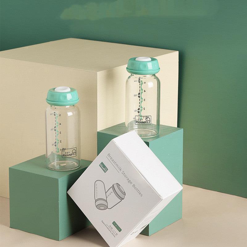 Breast milk storage bottle glass milk bottle - fadidesign