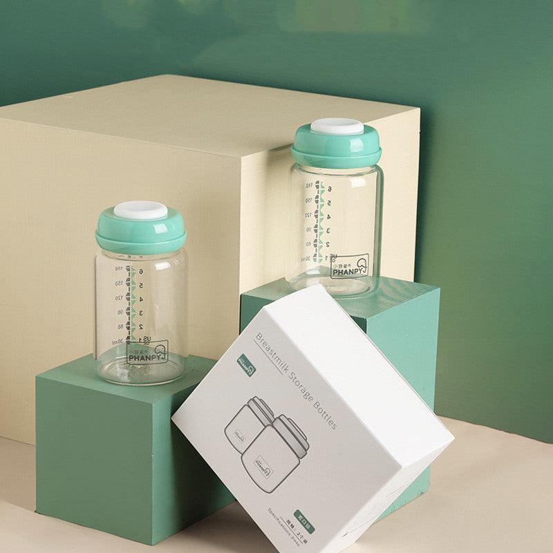 Breast milk storage bottle glass milk bottle - fadidesign