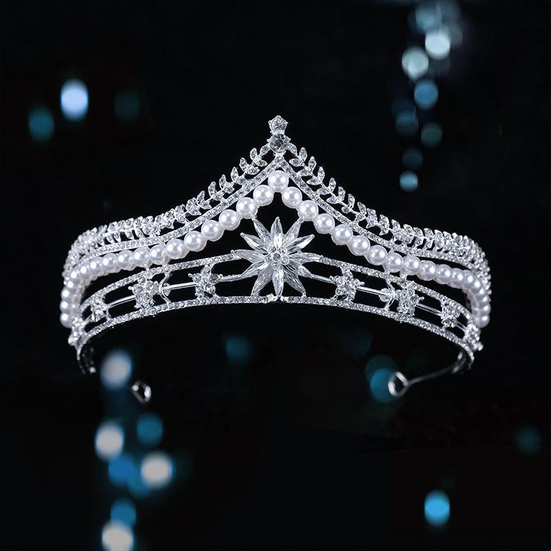 Bridal Crown Baroque Pearl High-end Luxury Headband - fadidesign