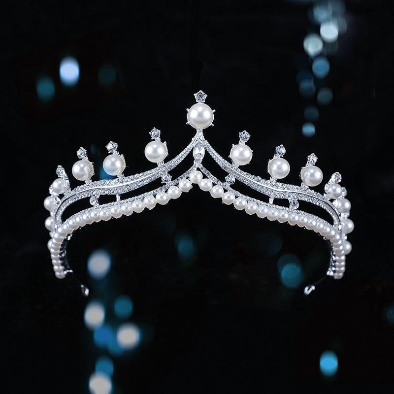 Bridal Crown Baroque Pearl High-end Luxury Headband - fadidesign