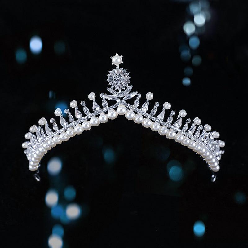 Bridal Crown Baroque Pearl High-end Luxury Headband - fadidesign