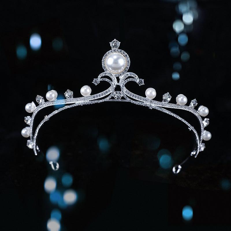 Bridal Crown Baroque Pearl High-end Luxury Headband - fadidesign