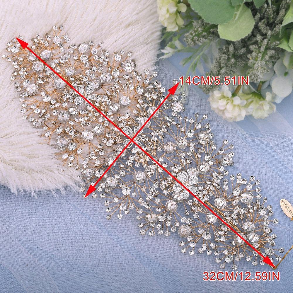 Bridal Luxury Rhinestone Alloy Belt Accessories - fadidesign