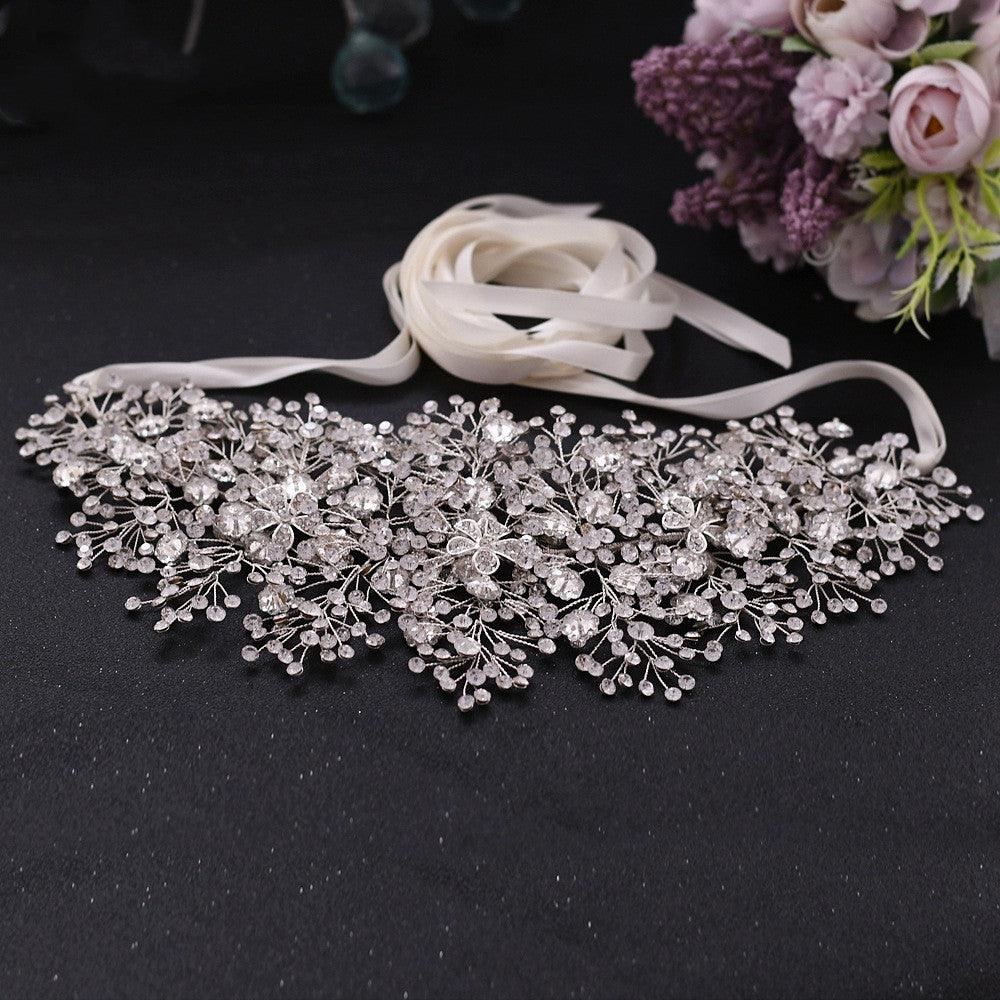 Bridal Luxury Rhinestone Alloy Belt Accessories - fadidesign