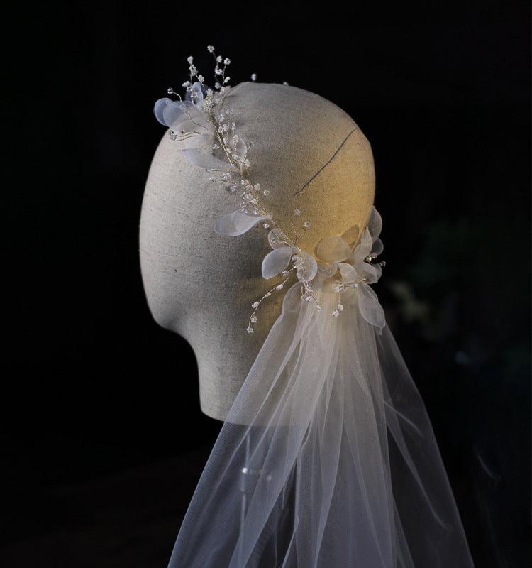 Bridal wreath veil wedding dress accessories - fadidesign