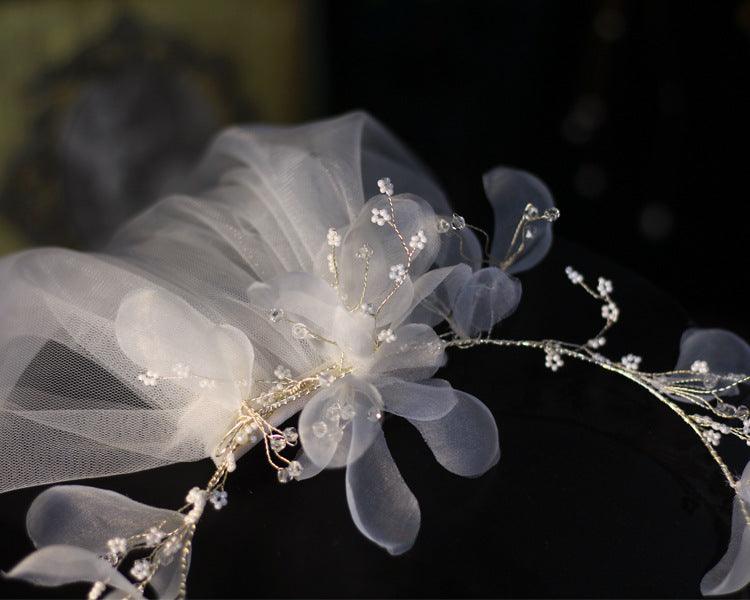 Bridal wreath veil wedding dress accessories - fadidesign