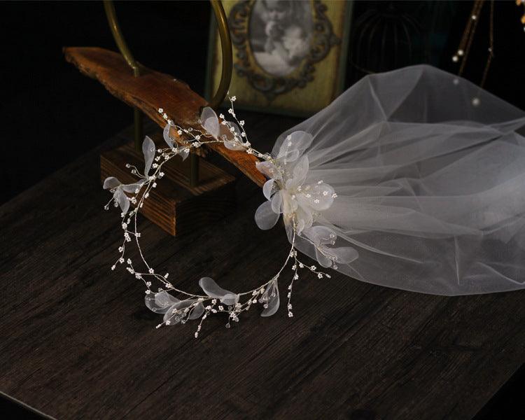 Bridal wreath veil wedding dress accessories - fadidesign