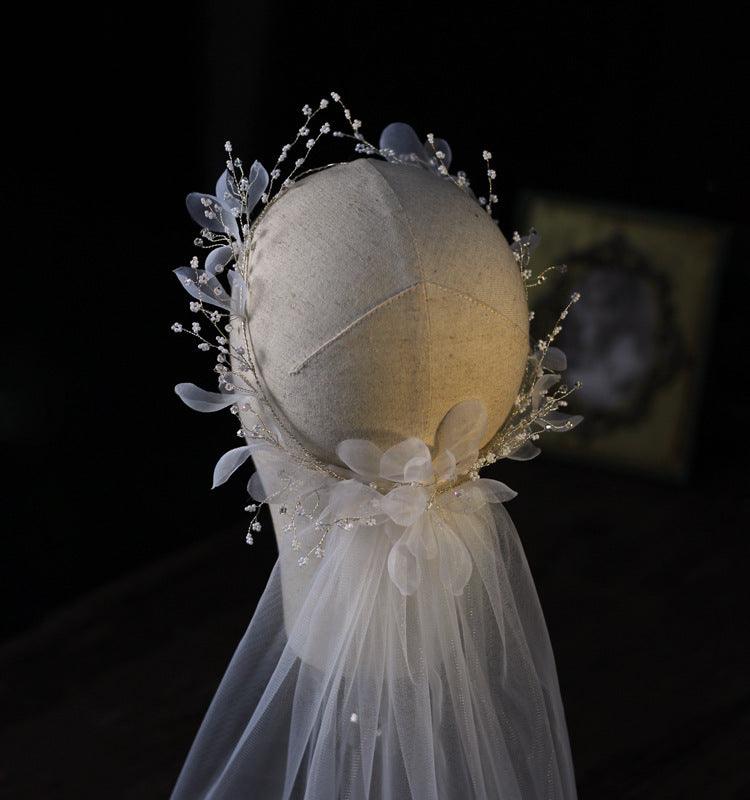 Bridal wreath veil wedding dress accessories - fadidesign