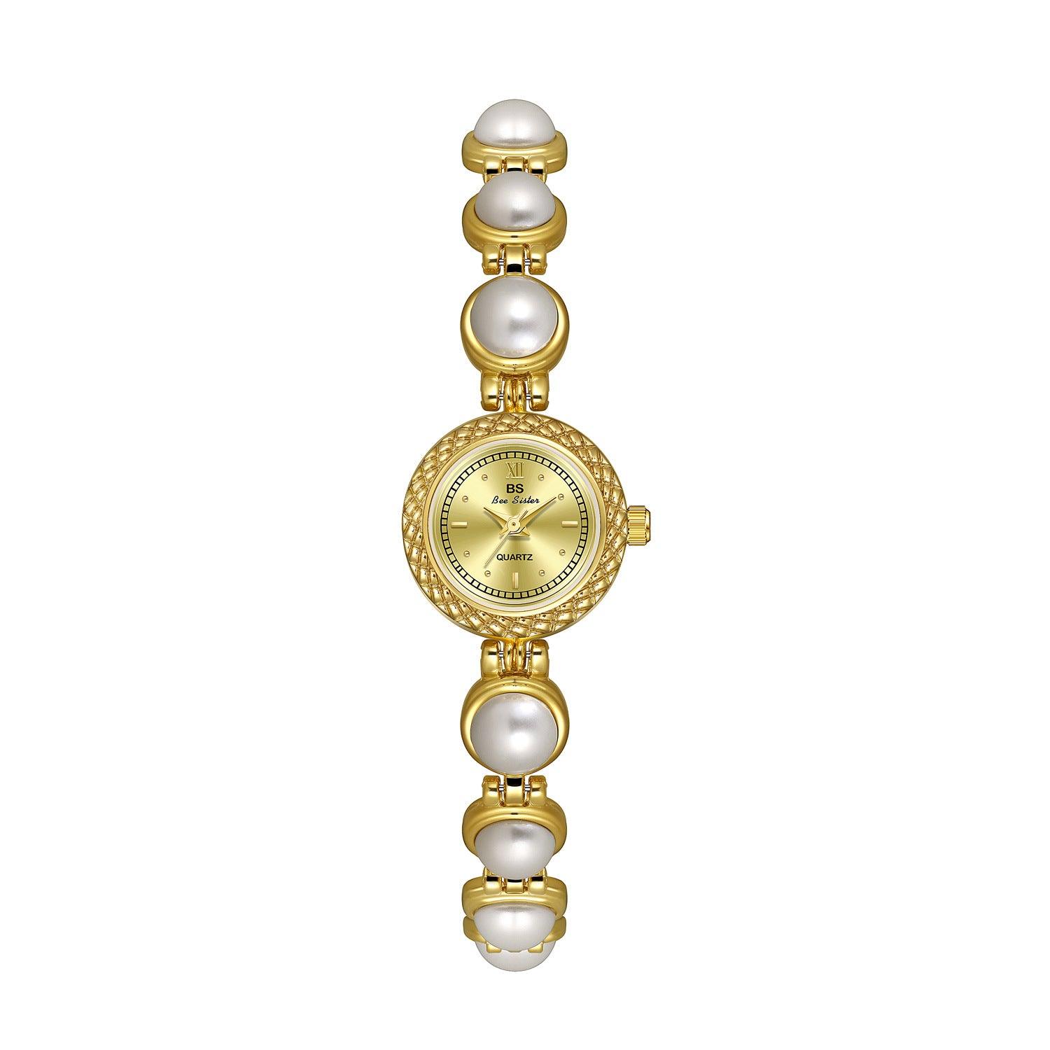 BS New Light Luxury Pearl Bracelet Women's Watch - fadidesign