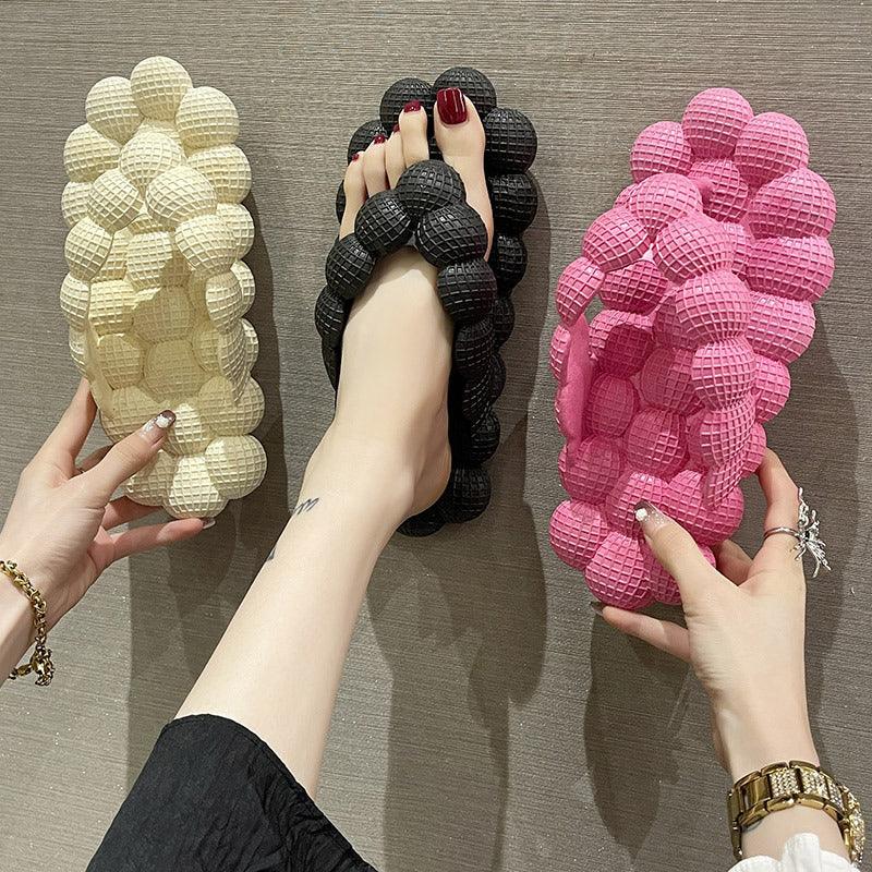 Bubble Slippers Summer Flip-flops Women Indoor Outdoor Flat Sandals Beach Shoes - fadidesign