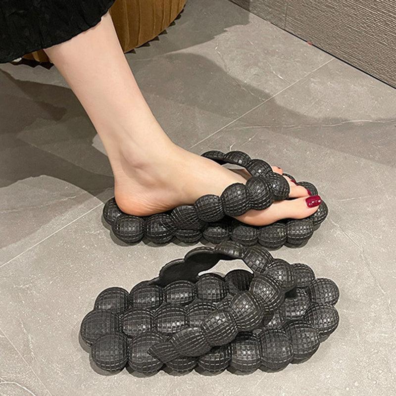 Bubble Slippers Summer Flip-flops Women Indoor Outdoor Flat Sandals Beach Shoes - fadidesign