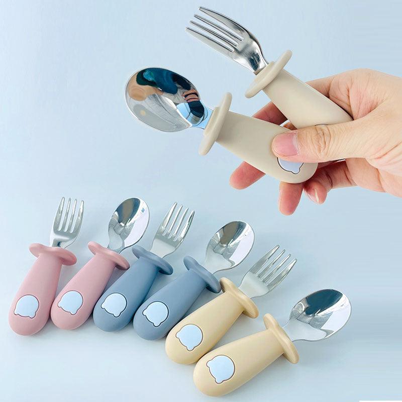 Cartoon Bear Silicone Baby Spoon Children's Tableware - fadidesign