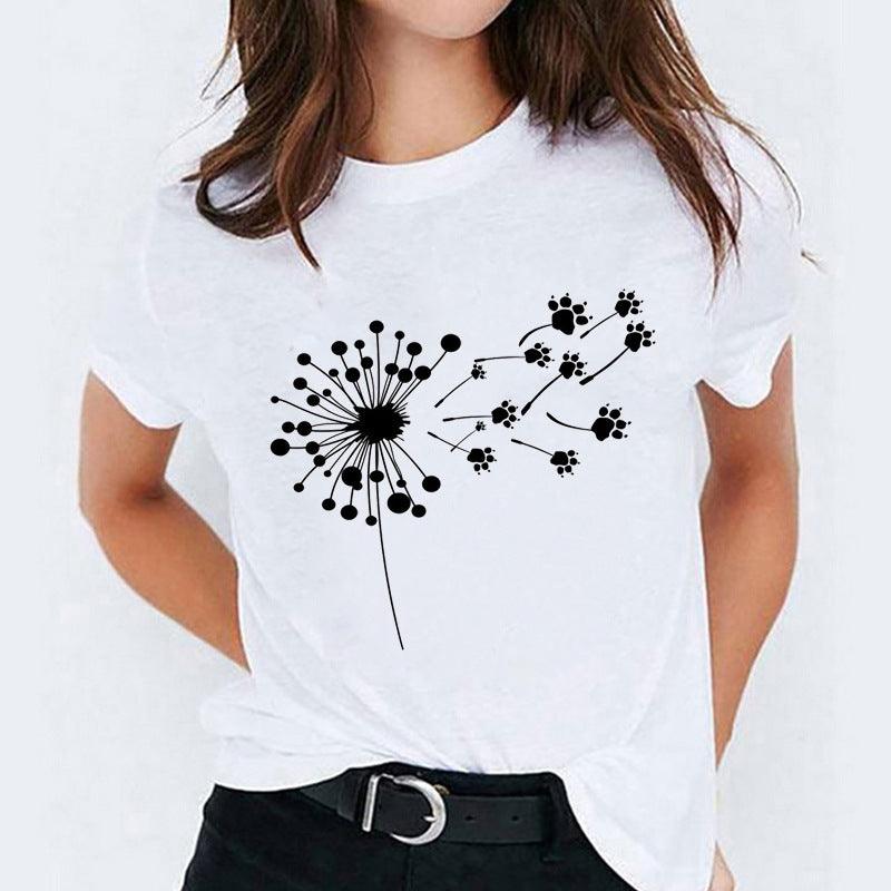 Cartoon Love Sweet Cute Short Sleeve - fadidesign