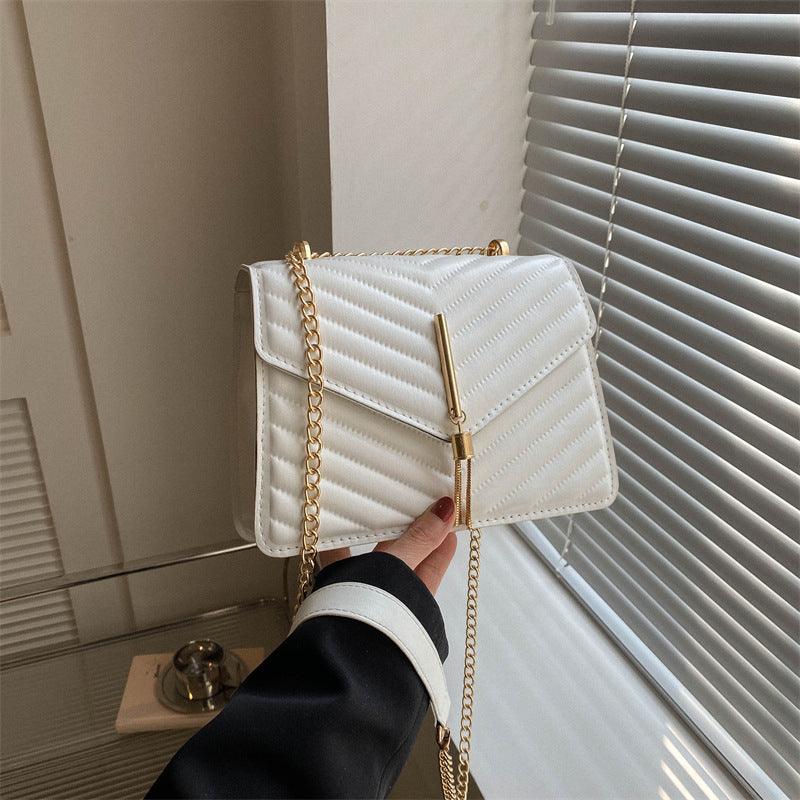 Chain Tassel Shoulder Crossbody Bags Women Fashion Small Square Bag - fadidesign