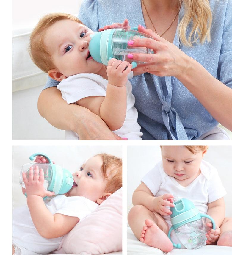 Children's duckbill straws dual-use baby learning cups anti - fadidesign