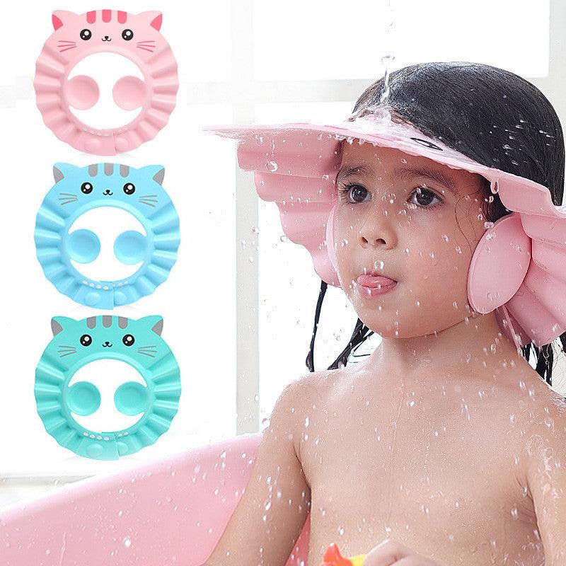 Baby Shampoo Baby Children Waterproof Ear Protection Men And Women Children Bathing Hair Shower Cap - fadidesign