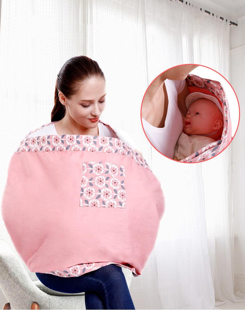 Baby Wrap Carrier Sling Adjustable Infant Comfortable Nursing Cover Soft Breathable Breastfeeding Carrier - fadidesign