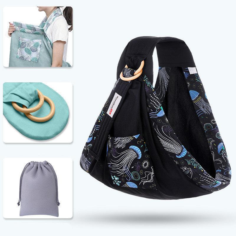 Baby Wrap Carrier Sling Adjustable Infant Comfortable Nursing Cover Soft Breathable Breastfeeding Carrier - fadidesign