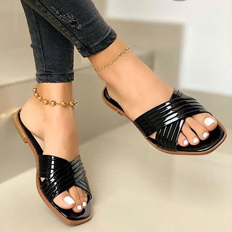 Comfortable Flat Slippers Women - fadidesign