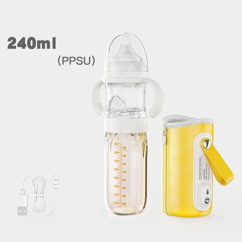 Constant Temperature Feeding Bottle Baby Newborn Usb Heating And Thermal Insulation Bottle Cover Quick Flush - fadidesign