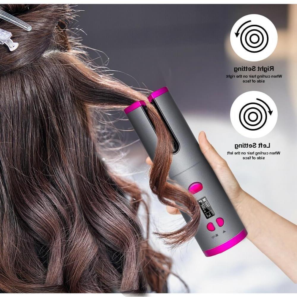 Cordless Automatic Hair Curler Iron Wireless Curling Iron - fadidesign