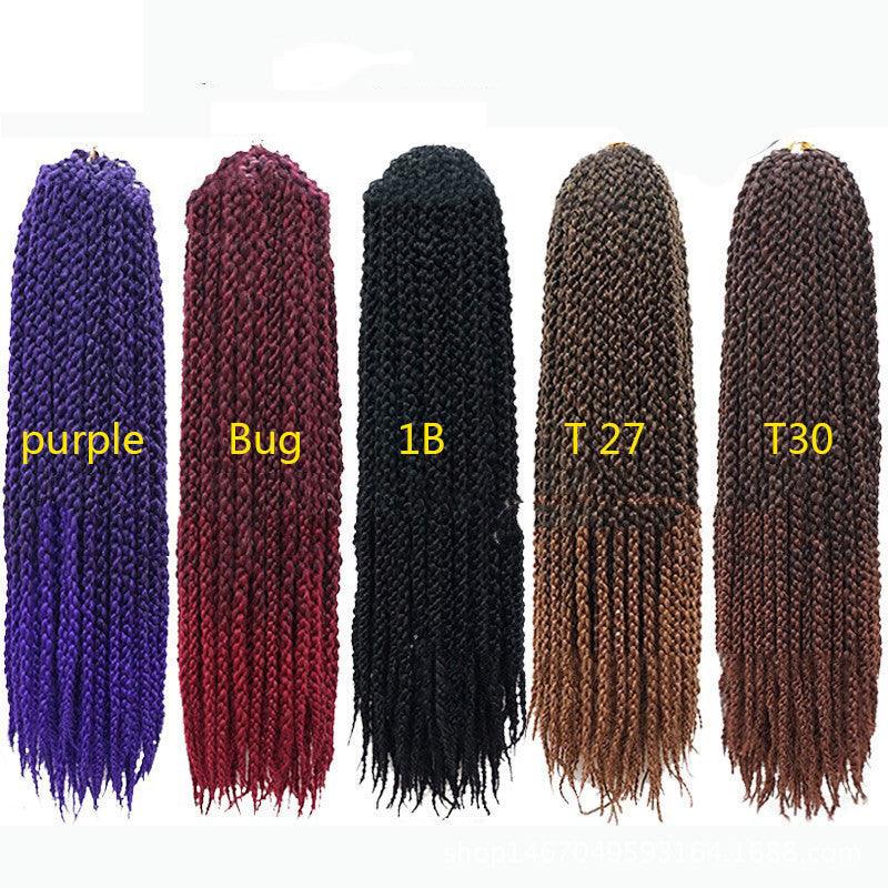 Crochet Braid Hair Synthetic Black Brown Senegalese Twist Crochet Twist Braids For Women - fadidesign