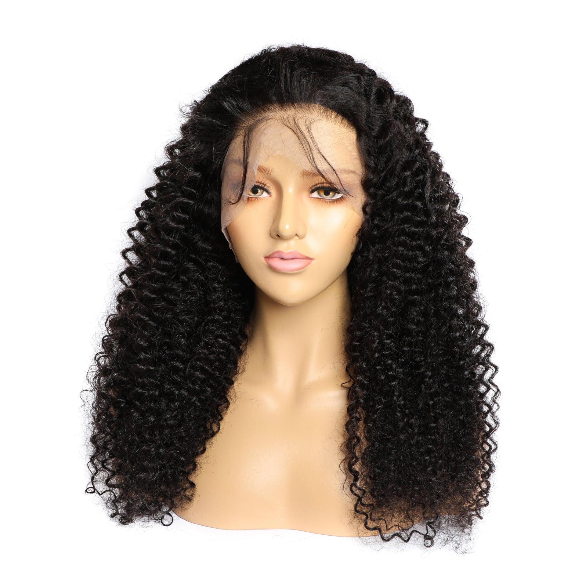 Curly Human Hair Wig Lace Hair Products - fadidesign