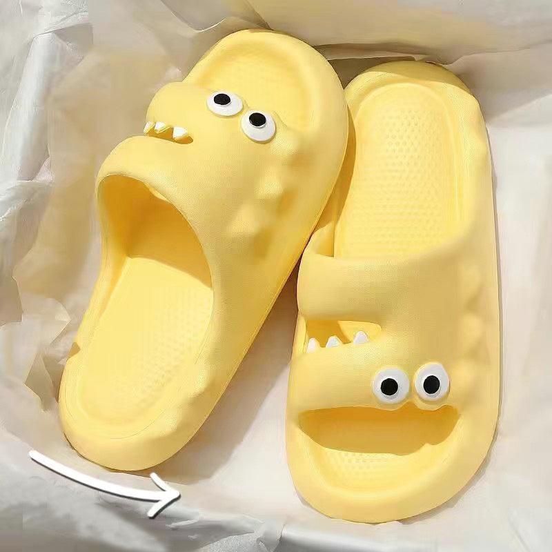 Cute Cartoon Slippers For Women Men Indoor And Outdoor Non-slip Thick Soles Floor Bathroom Slippers Fashion House Shoes - fadidesign