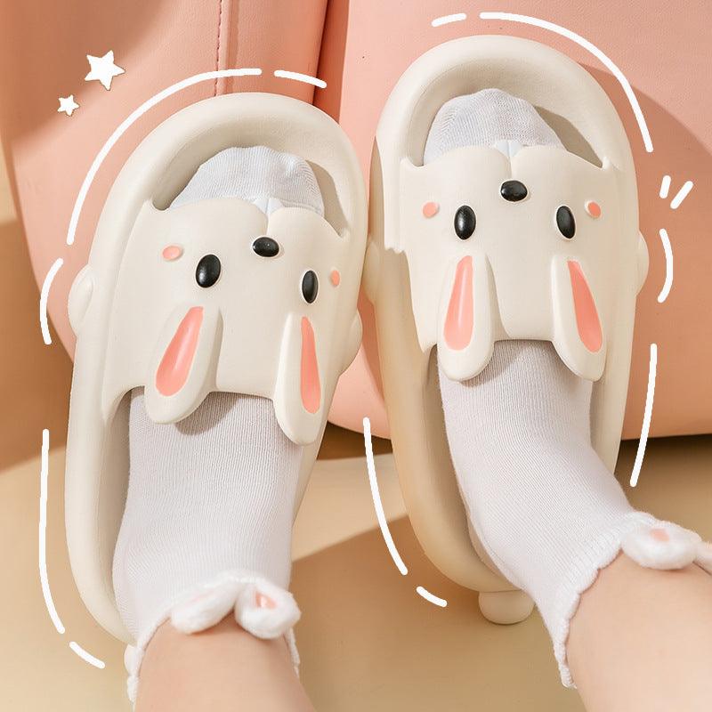 Cute Rabbit Slippers For Kids Women Summer Home Shoes Bathroom Slippers - fadidesign