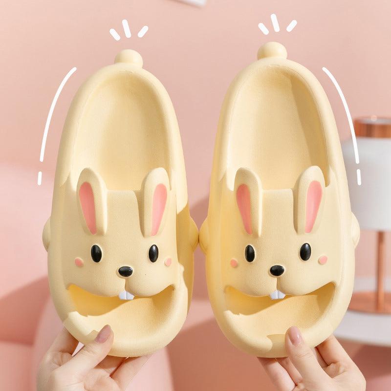 Cute Rabbit Slippers For Kids Women Summer Home Shoes Bathroom Slippers - fadidesign