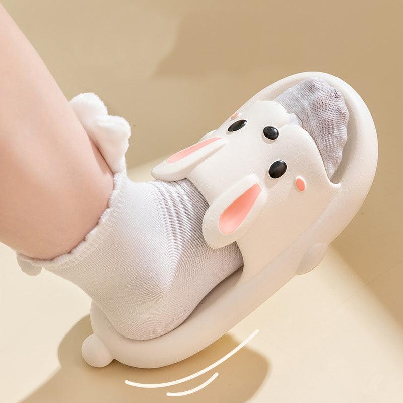 Cute Rabbit Slippers For Kids Women Summer Home Shoes Bathroom Slippers - fadidesign