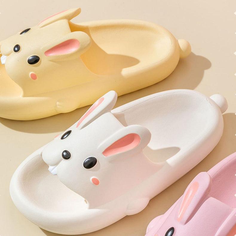 Cute Rabbit Slippers For Kids Women Summer Home Shoes Bathroom Slippers - fadidesign