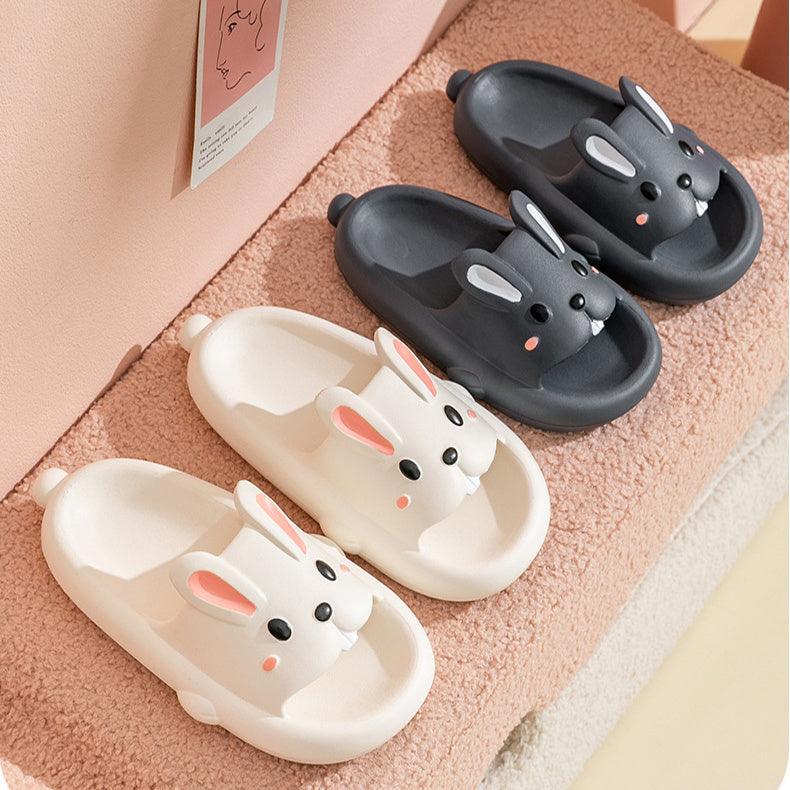 Cute Rabbit Slippers For Kids Women Summer Home Shoes Bathroom Slippers - fadidesign