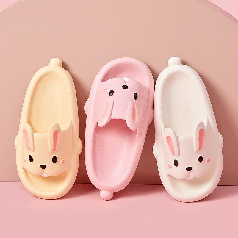 Cute Rabbit Slippers For Kids Women Summer Home Shoes Bathroom Slippers - fadidesign