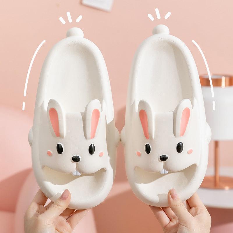 Cute Rabbit Slippers For Kids Women Summer Home Shoes Bathroom Slippers - fadidesign