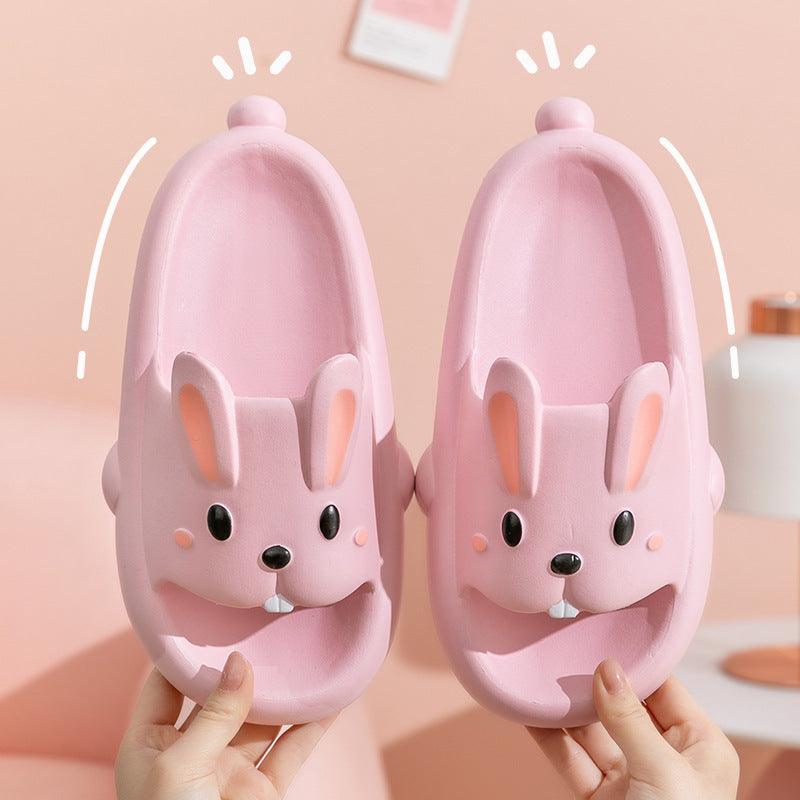 Cute Rabbit Slippers For Kids Women Summer Home Shoes Bathroom Slippers - fadidesign