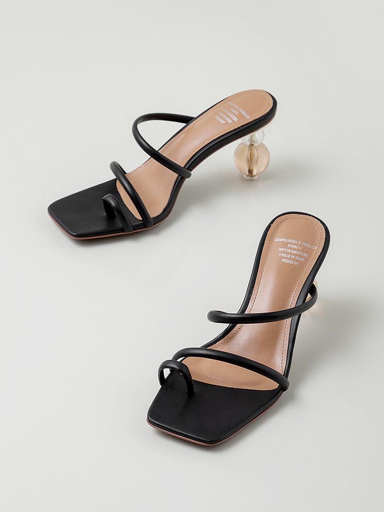 Designer Shoes Profiled Heel Sandals And Slippers Women - fadidesign