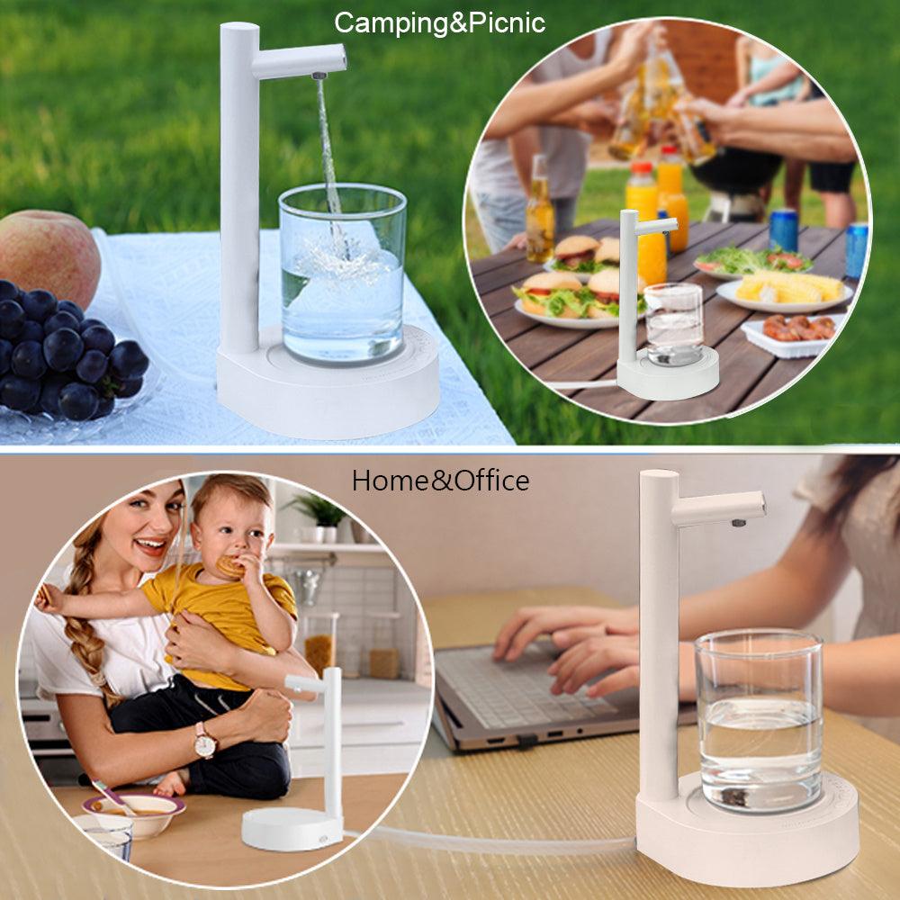 Desk Dispenser Electric Water Gallon Automatic Water Bottle Dispenser Rechargeable Water Dispenser - fadidesign