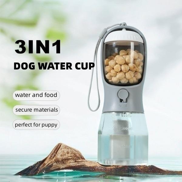 Dog Water Cup Drinking Food Garbage Bag Three-in-one Portable Small Multi-functional Pet Cups Pets Supplies - fadidesign