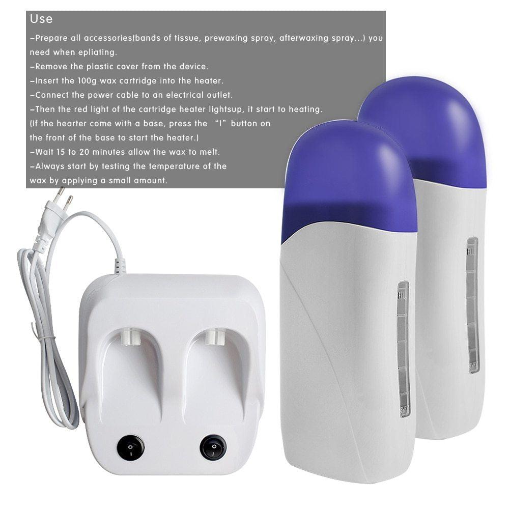 Double-seat beeswax hair removal wax machine multifunctional - fadidesign