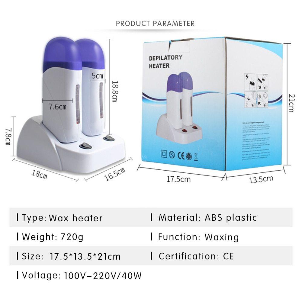 Double-seat beeswax hair removal wax machine multifunctional - fadidesign