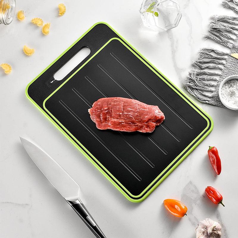 Double-side Cutting Board With Defrosting Function Chopping Board Kitchen Grinding Cutting Board With Knife Sharpener - fadidesign