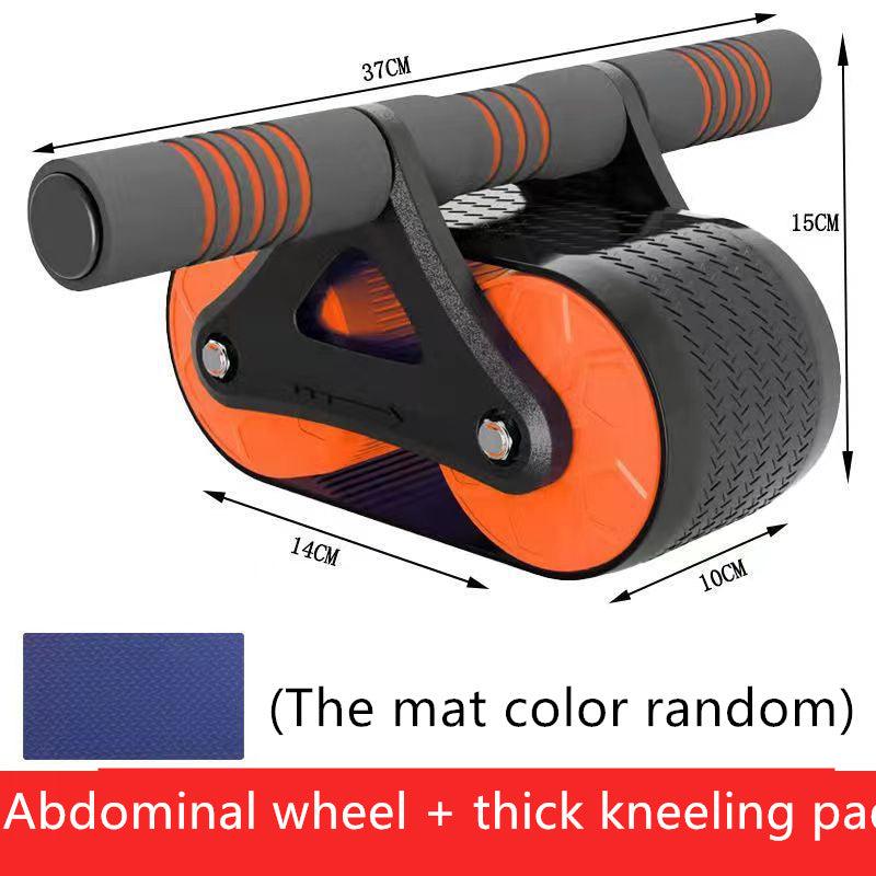 Double Wheel Abdominal Exerciser Women Men Automatic Rebound Ab Wheel Roller Waist Trainer Gym Sports Home Exercise Devices - fadidesign