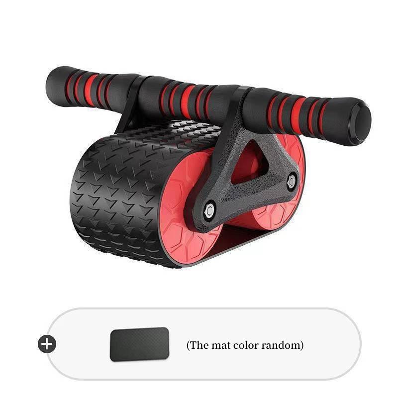 Double Wheel Abdominal Exerciser Women Men Automatic Rebound Ab Wheel Roller Waist Trainer Gym Sports Home Exercise Devices - fadidesign