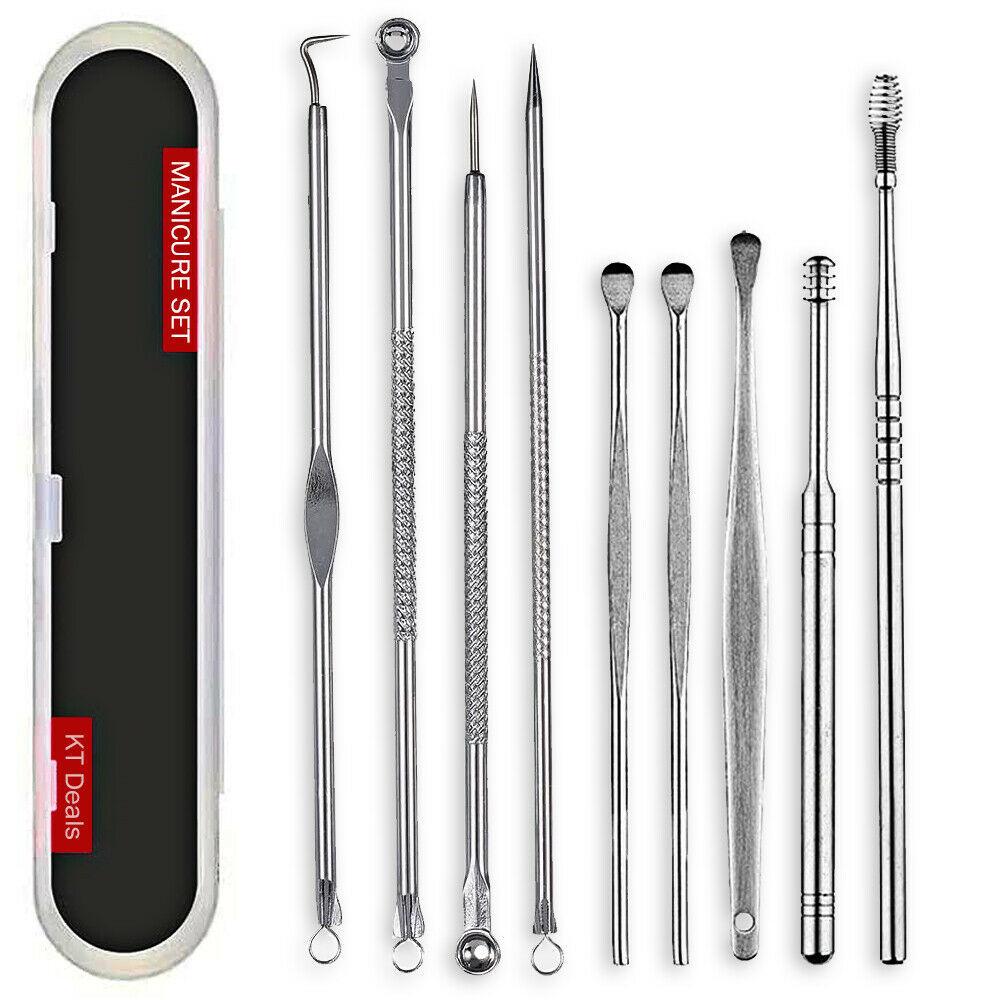 Ear Wax Remover Spoon Earwax Picker And Pimple Blackhead Remover Tools - COMBO KIT - fadidesign