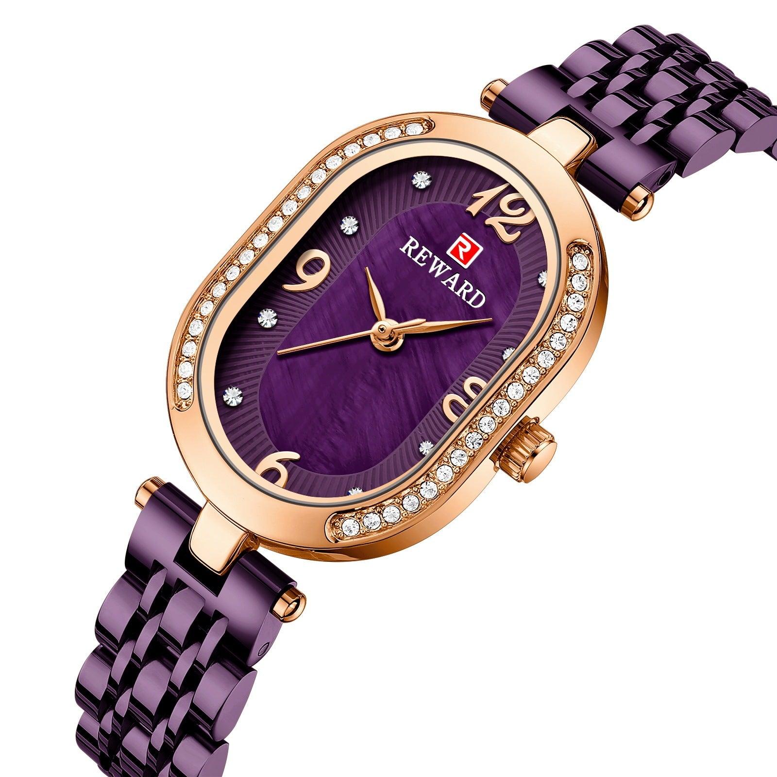 Elegant Lady Watch With Diamonds - fadidesign