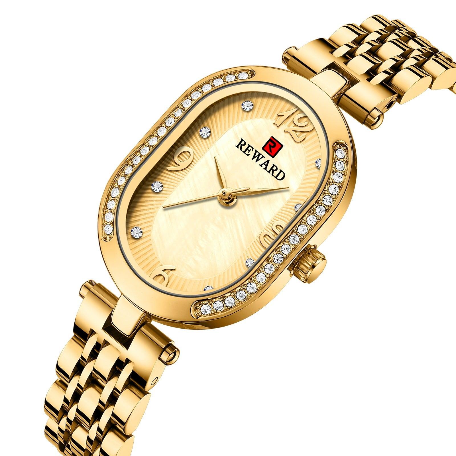 Elegant Lady Watch With Diamonds - fadidesign