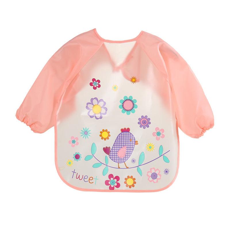 EVA food clothes baby clothes children's long-sleeved anti-dressing clothes baby bib bib - fadidesign