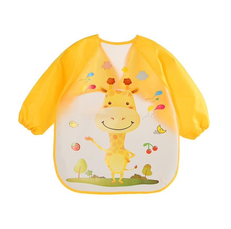 EVA food clothes baby clothes children's long-sleeved anti-dressing clothes baby bib bib - fadidesign